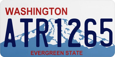 WA license plate ATR1265