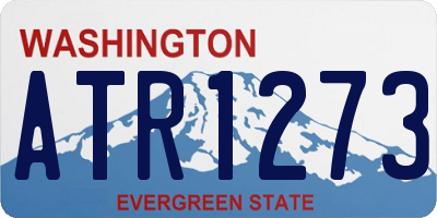 WA license plate ATR1273