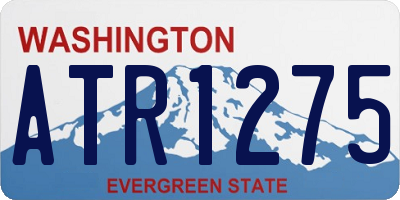 WA license plate ATR1275