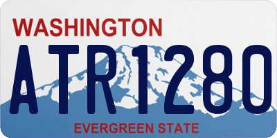 WA license plate ATR1280