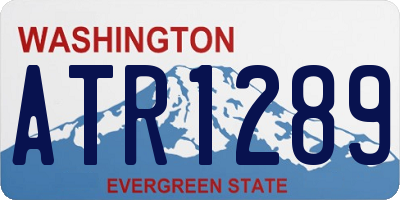 WA license plate ATR1289
