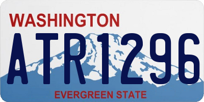 WA license plate ATR1296