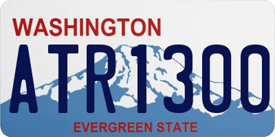 WA license plate ATR1300