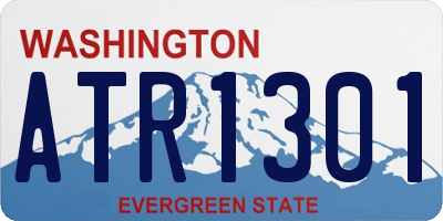 WA license plate ATR1301