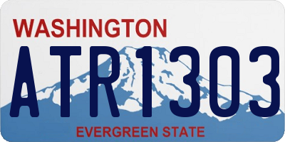 WA license plate ATR1303