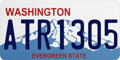 WA license plate ATR1305