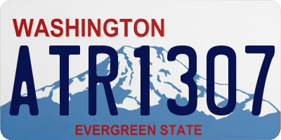 WA license plate ATR1307