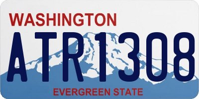 WA license plate ATR1308