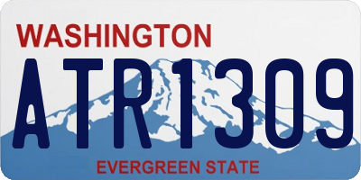 WA license plate ATR1309