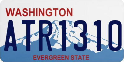 WA license plate ATR1310