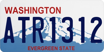 WA license plate ATR1312