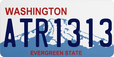 WA license plate ATR1313