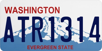 WA license plate ATR1314