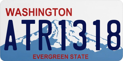 WA license plate ATR1318