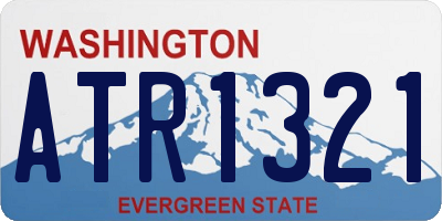 WA license plate ATR1321