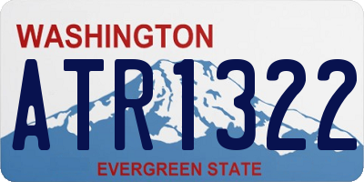 WA license plate ATR1322