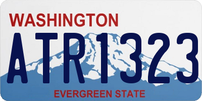 WA license plate ATR1323