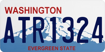 WA license plate ATR1324