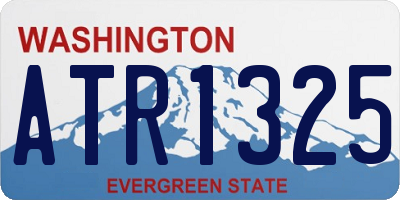 WA license plate ATR1325