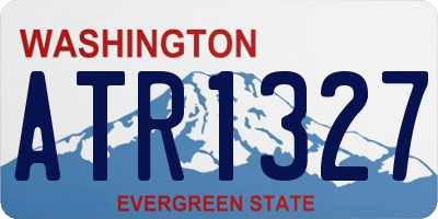 WA license plate ATR1327