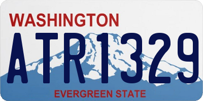 WA license plate ATR1329