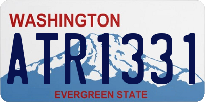 WA license plate ATR1331