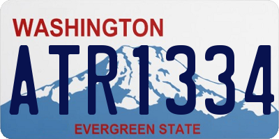 WA license plate ATR1334