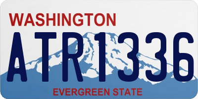 WA license plate ATR1336