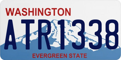 WA license plate ATR1338