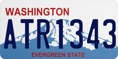 WA license plate ATR1343