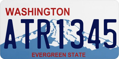 WA license plate ATR1345