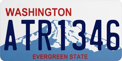 WA license plate ATR1346