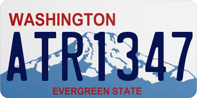 WA license plate ATR1347