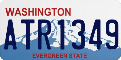 WA license plate ATR1349