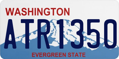 WA license plate ATR1350