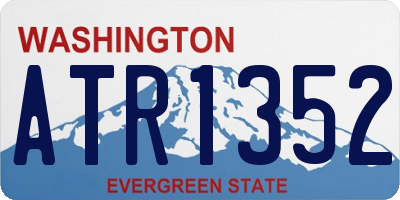 WA license plate ATR1352
