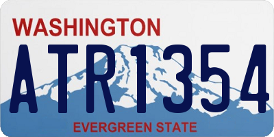 WA license plate ATR1354