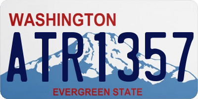 WA license plate ATR1357