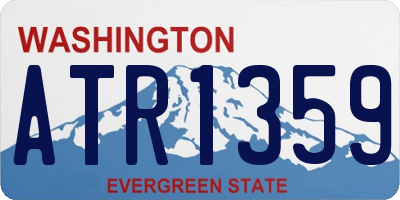 WA license plate ATR1359