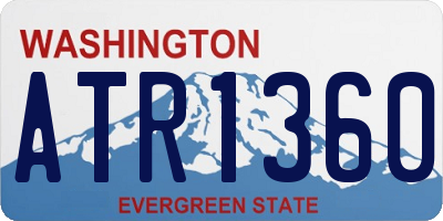 WA license plate ATR1360