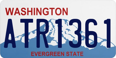 WA license plate ATR1361