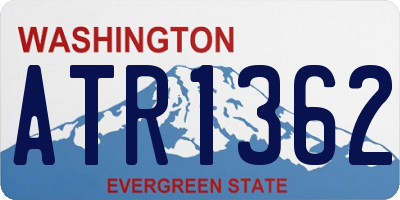 WA license plate ATR1362