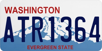 WA license plate ATR1364