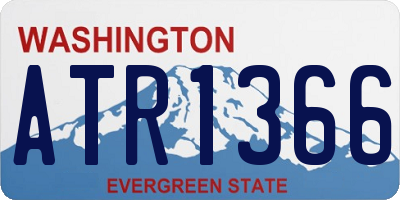 WA license plate ATR1366