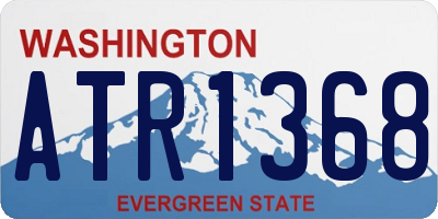 WA license plate ATR1368
