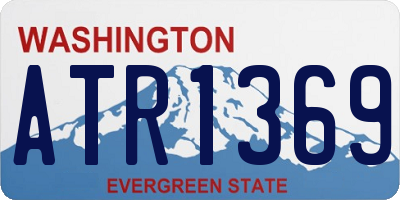 WA license plate ATR1369