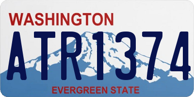WA license plate ATR1374