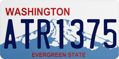 WA license plate ATR1375