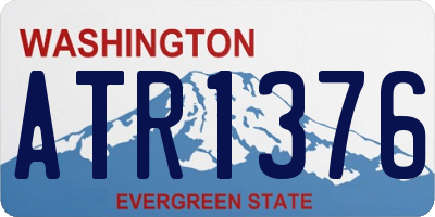 WA license plate ATR1376