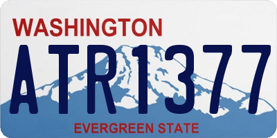WA license plate ATR1377